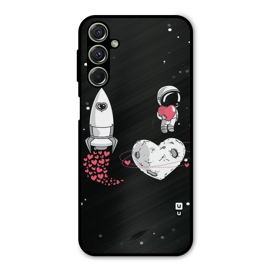 Spaceman Love Metal Back Case for Galaxy M34