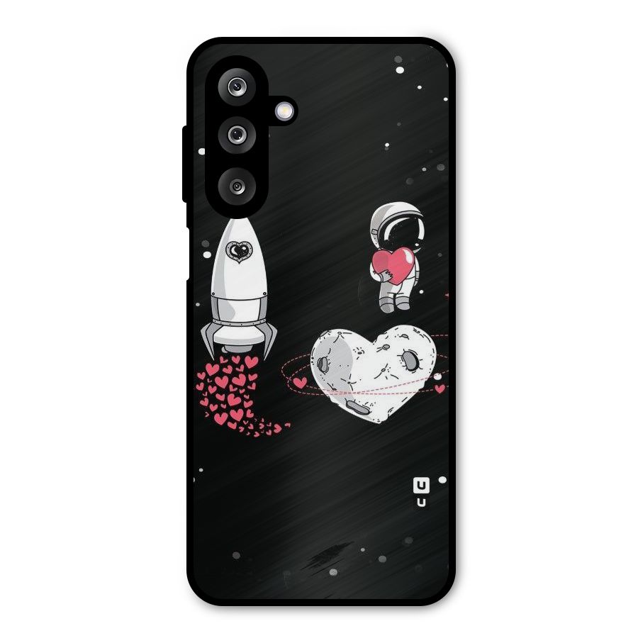 Spaceman Love Metal Back Case for Galaxy M36