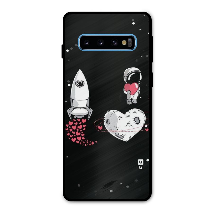 Spaceman Love Metal Back Case for Galaxy S10