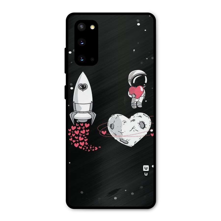 Spaceman Love Metal Back Case for Galaxy S20