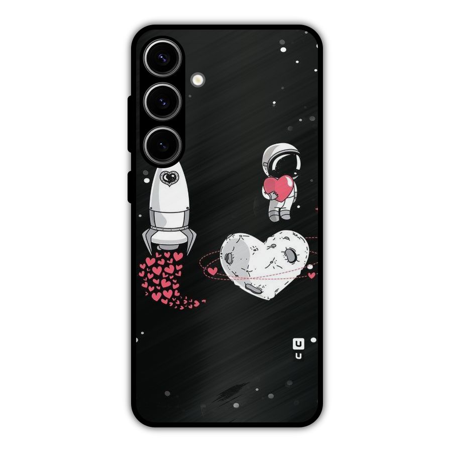 Spaceman Love Metal Back Case for Galaxy S24 Plus