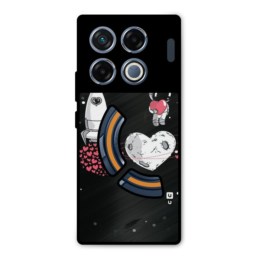 Spaceman Love Metal Back Case for Infinix GT 20 Pro
