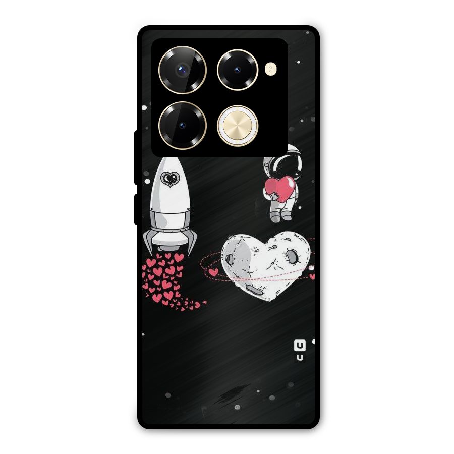 Spaceman Love Metal Back Case for Infinix Note 40 Pro Plus
