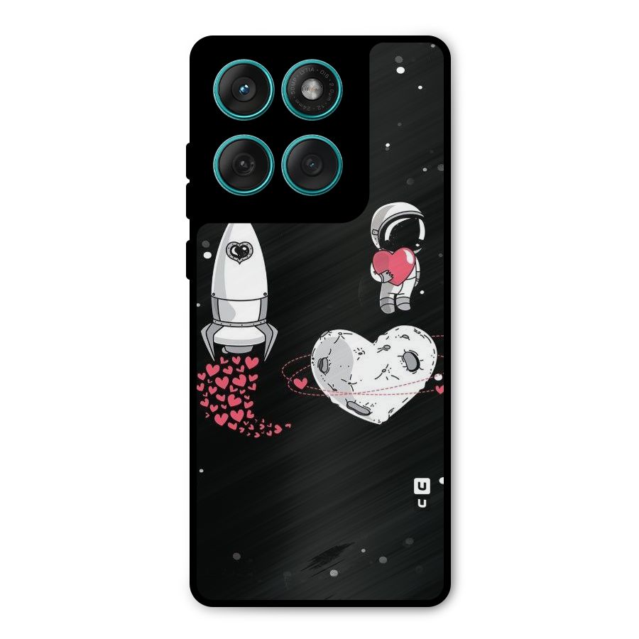 Spaceman Love Metal Back Case for Motorola Edge 60