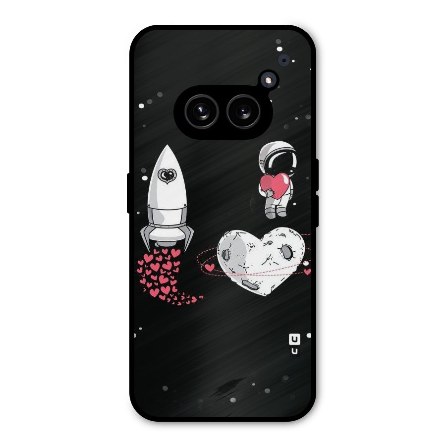 Spaceman Love Metal Back Case for Nothing Phone 2a Plus