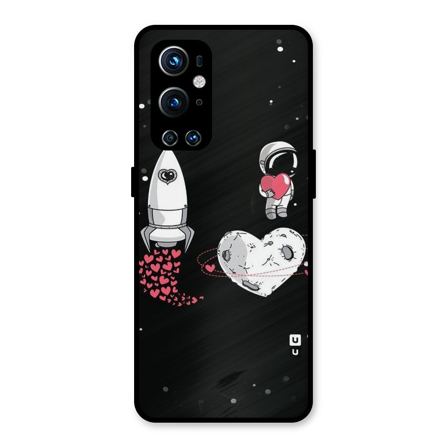Spaceman Love Metal Back Case for OnePlus 9 Pro
