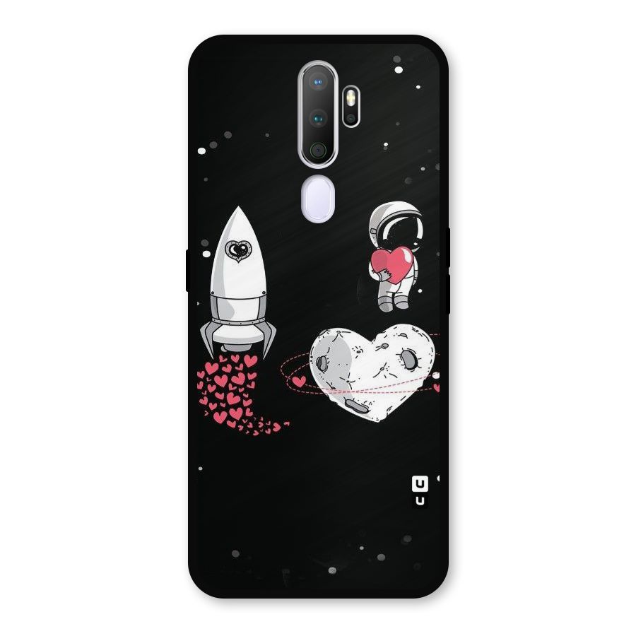 Spaceman Love Metal Back Case for Oppo A5 (2020)