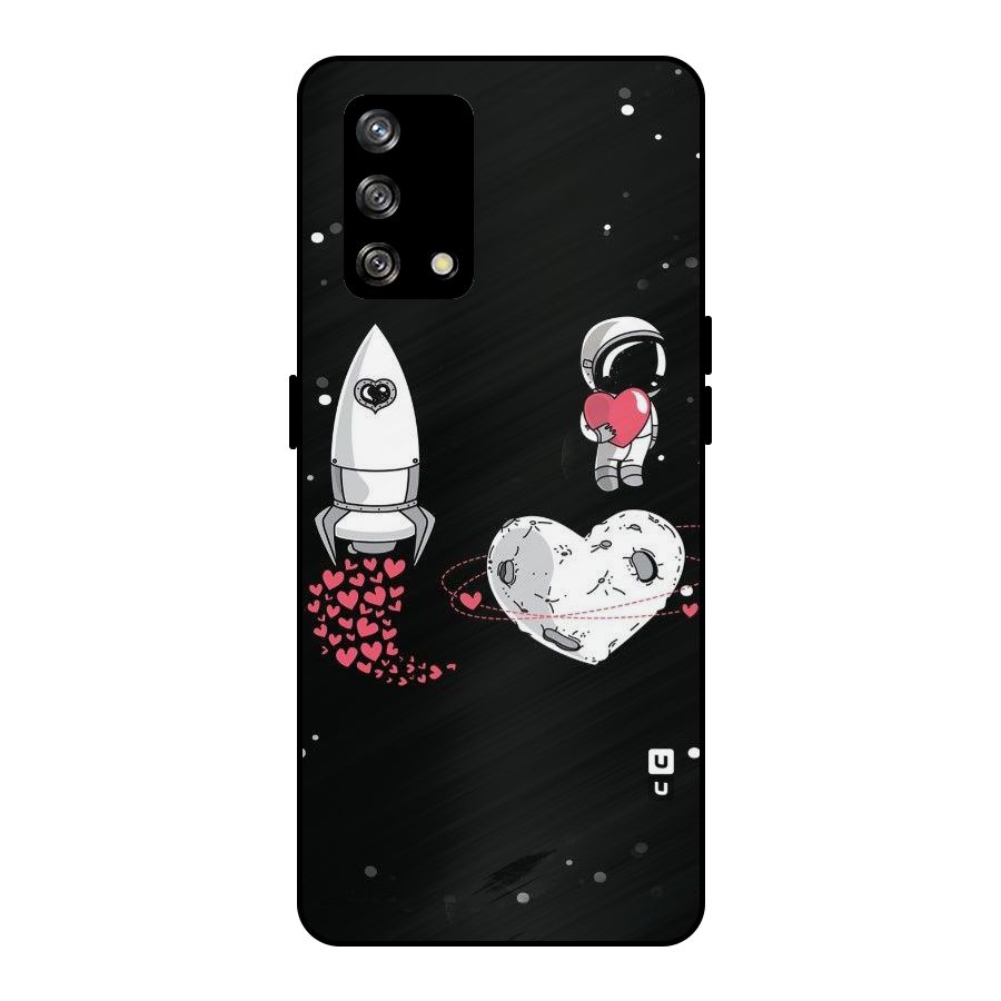 Spaceman Love Metal Back Case for Oppo F19