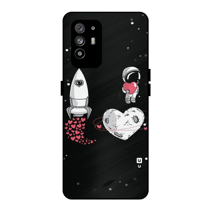 Spaceman Love Metal Back Case for Oppo F19 Pro Plus 5G