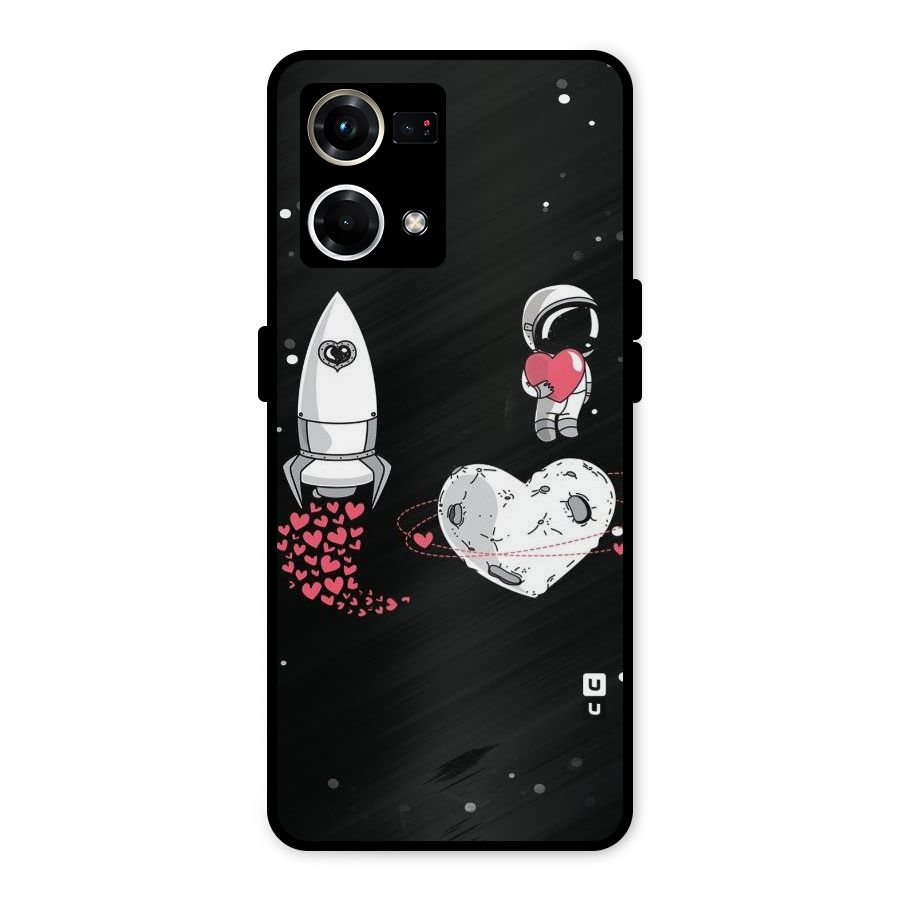 Spaceman Love Metal Back Case for Oppo F21s Pro 4G