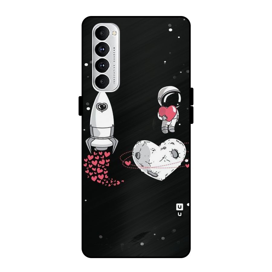 Spaceman Love Metal Back Case for Oppo Reno4 Pro