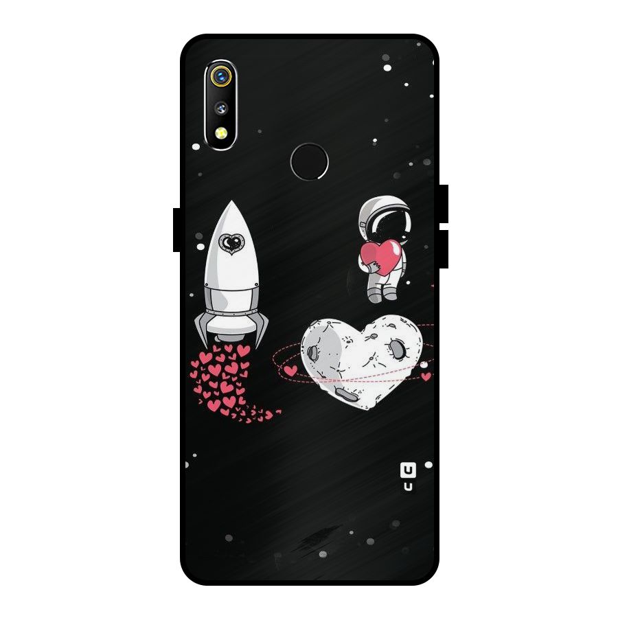 Spaceman Love Metal Back Case for Realme 3i