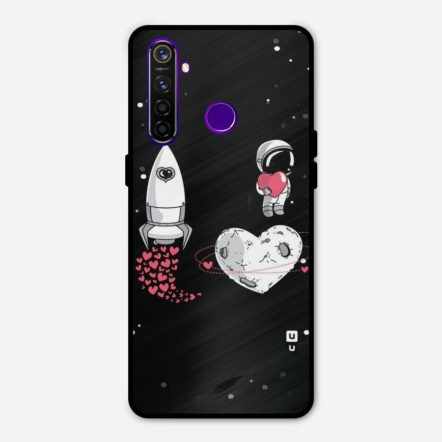 Spaceman Love Metal Back Case for Realme 5 Pro