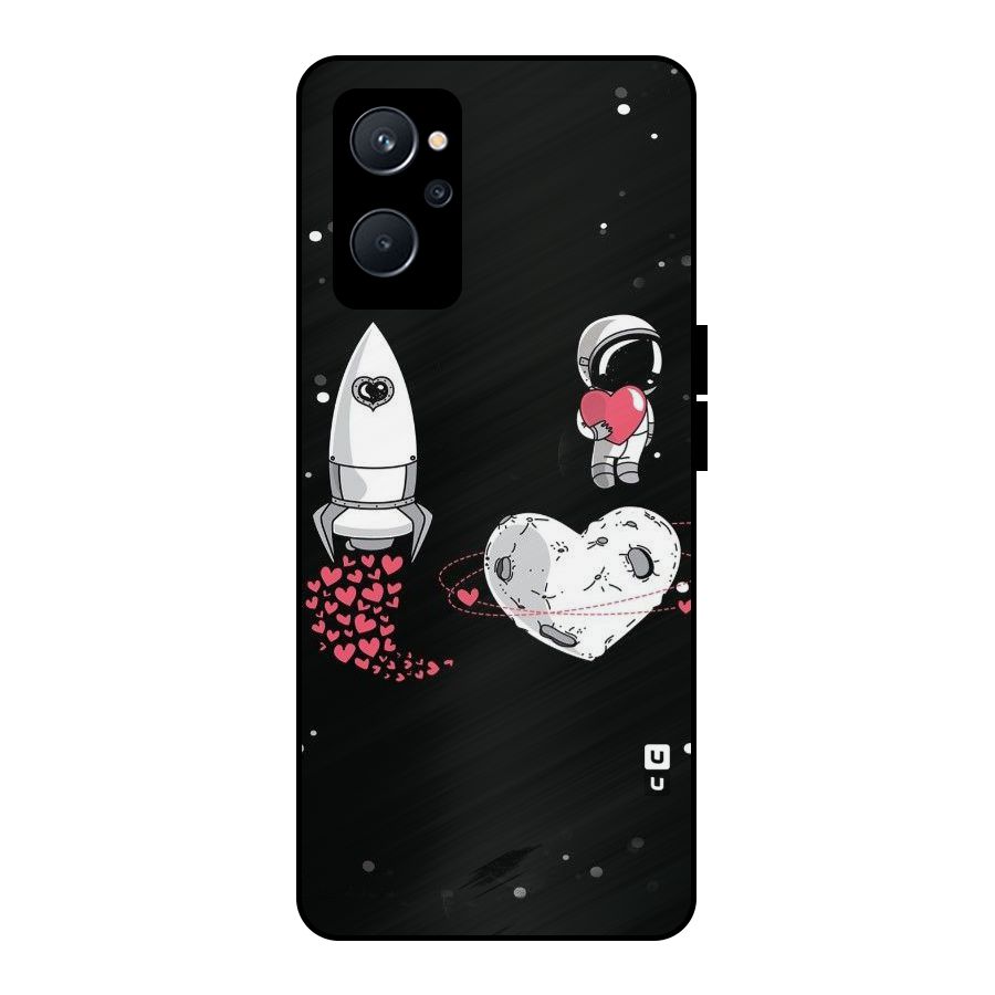 Spaceman Love Metal Back Case for Realme 9i 5G