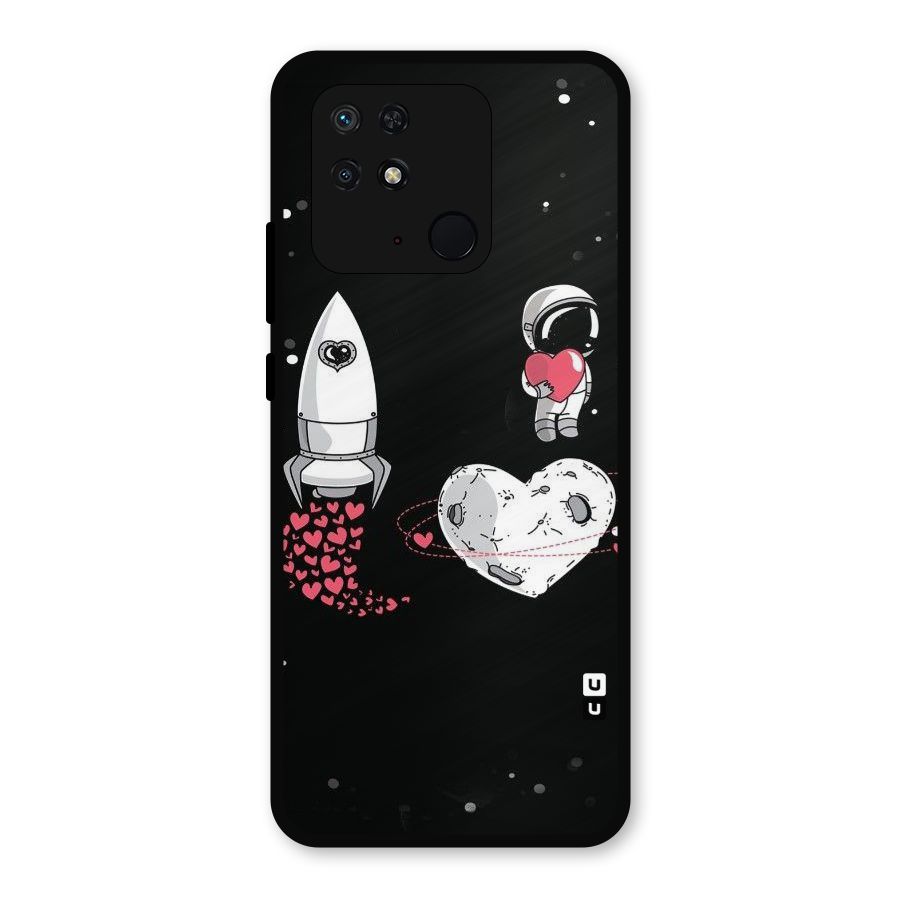 Spaceman Love Metal Back Case for Redmi 10