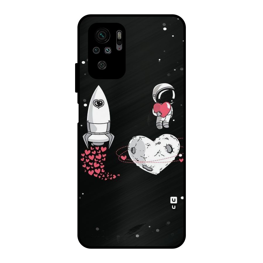Spaceman Love Metal Back Case for Redmi Note 10S