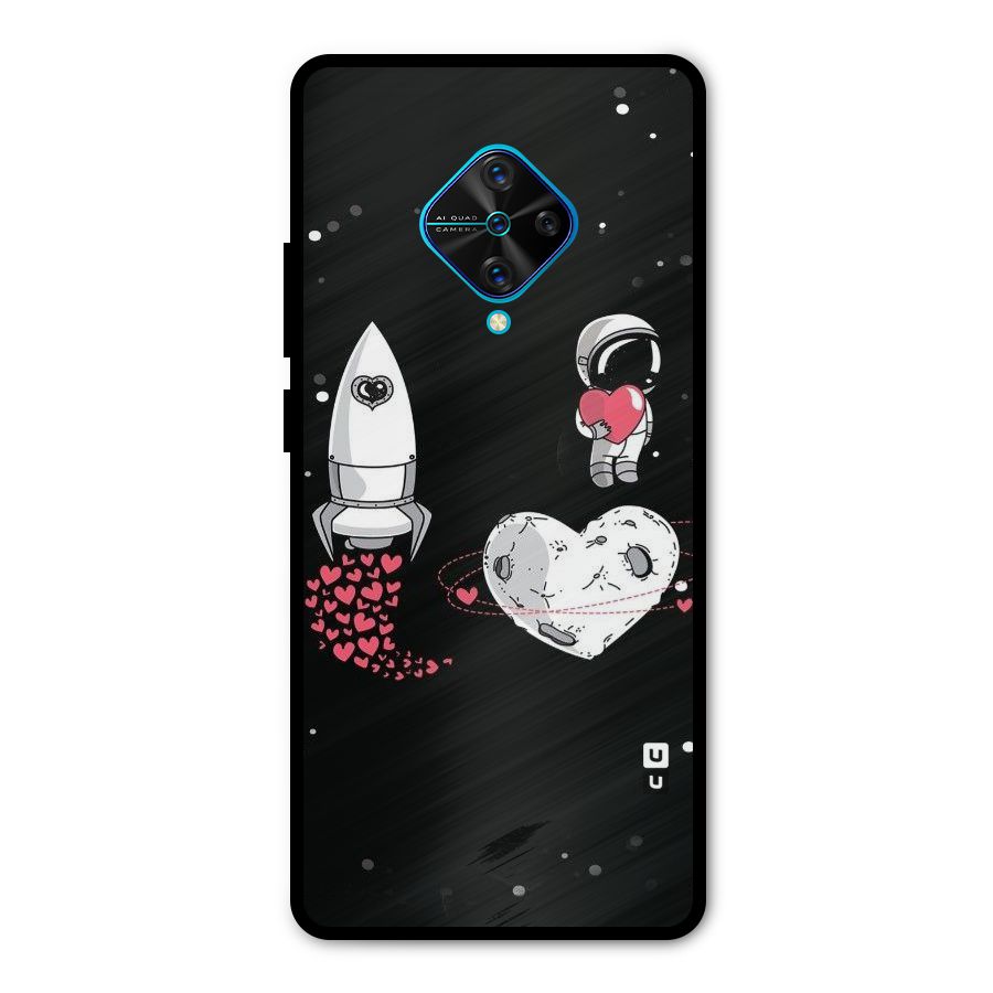 Spaceman Love Metal Back Case for Vivo S1 Pro