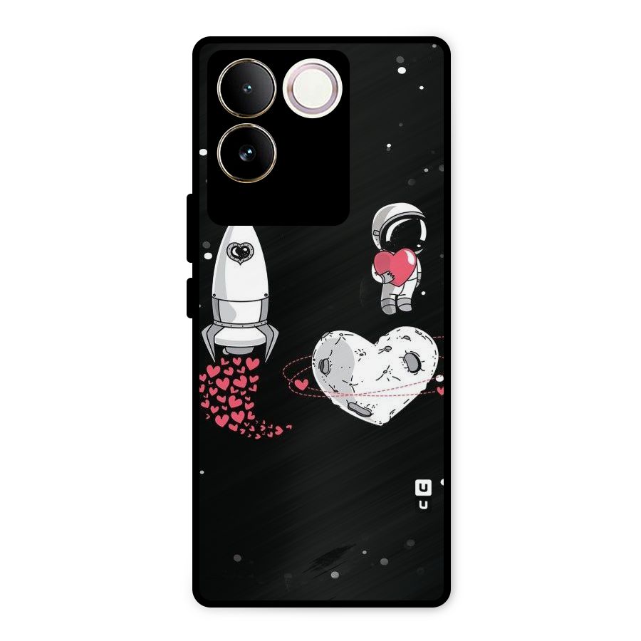 Spaceman Love Metal Back Case for Vivo T2 Pro