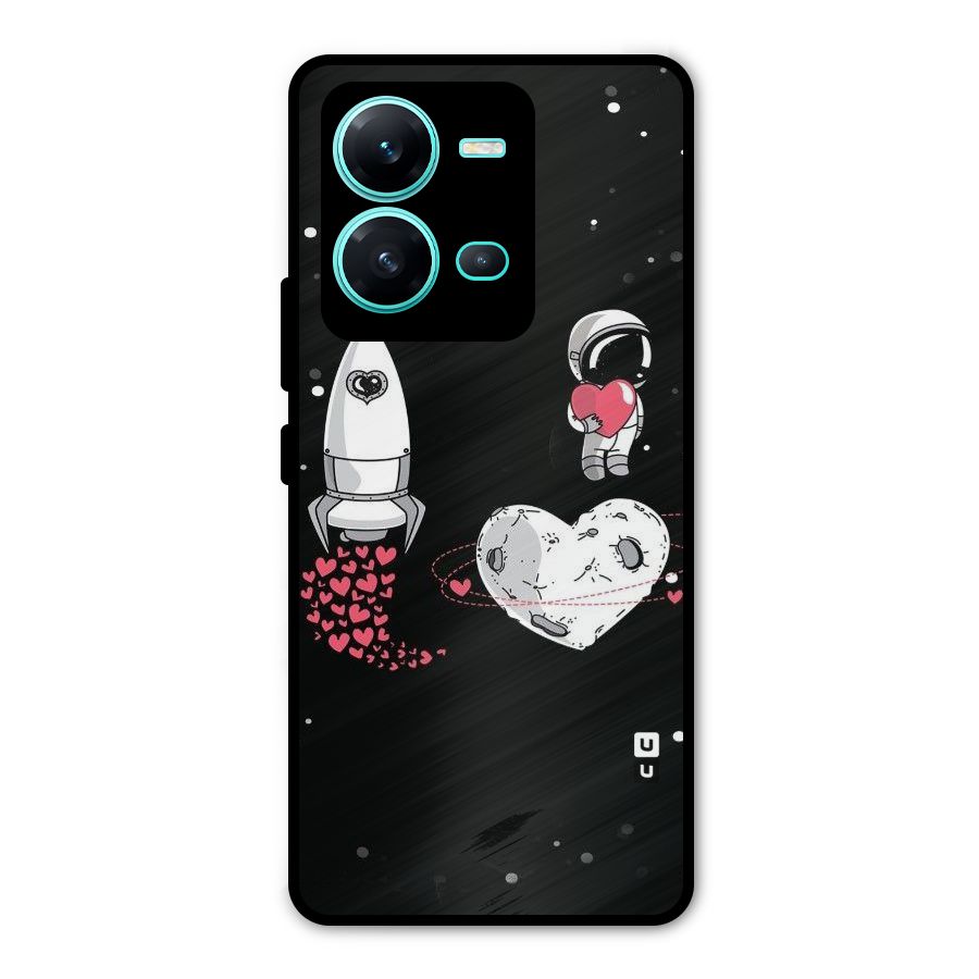 Spaceman Love Metal Back Case for Vivo V25