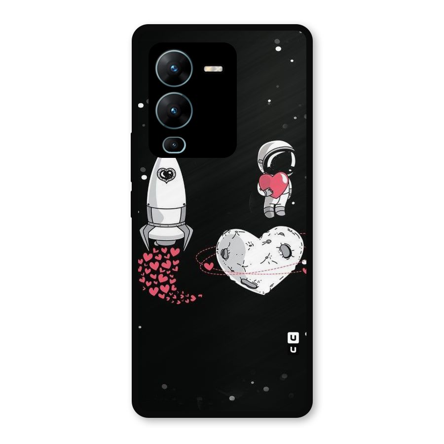 Spaceman Love Metal Back Case for Vivo V25 Pro