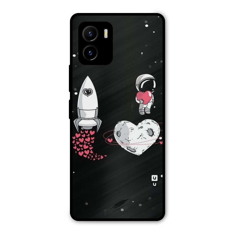 Spaceman Love Metal Back Case for Vivo Y15s