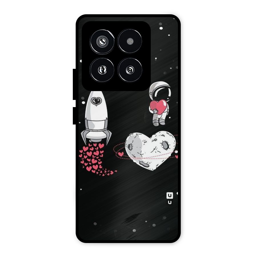 Spaceman Love Metal Back Case for Xiaomi 14 Pro
