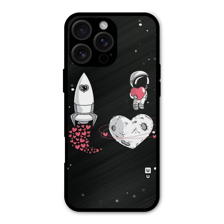 Spaceman Love Metal Back Case for iPhone 16 Pro Max