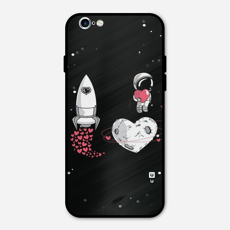Spaceman Love Metal Back Case for iPhone 6 6s