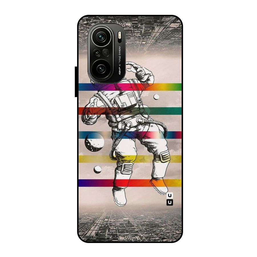 Spaceman Rainbow Stripes Metal Back Case for Mi 11X Pro