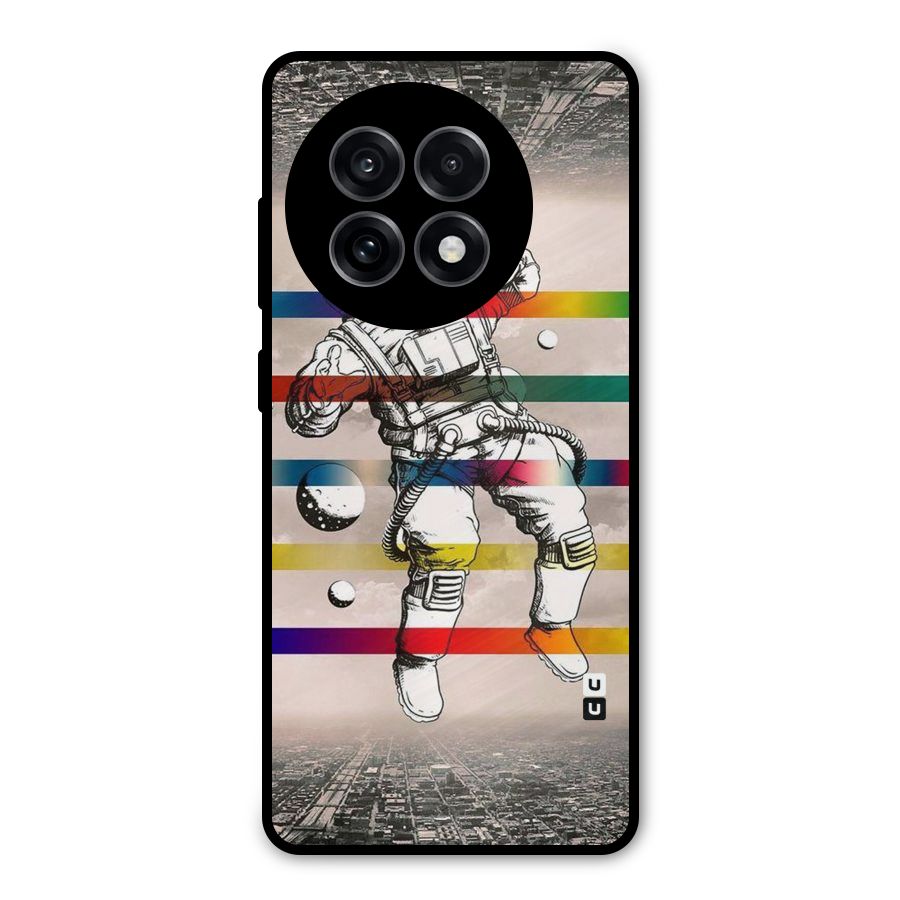 Spaceman Rainbow Stripes Metal Back Case for OnePlus 13R