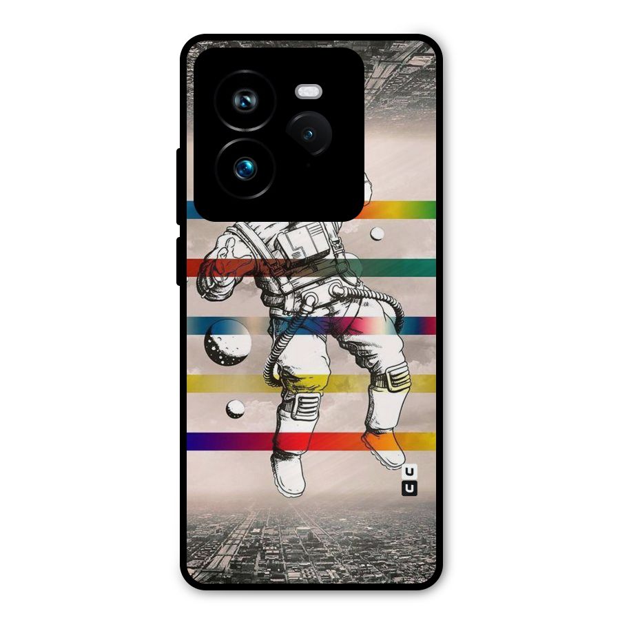 Spaceman Rainbow Stripes Metal Back Case for Realme GT 7 Pro