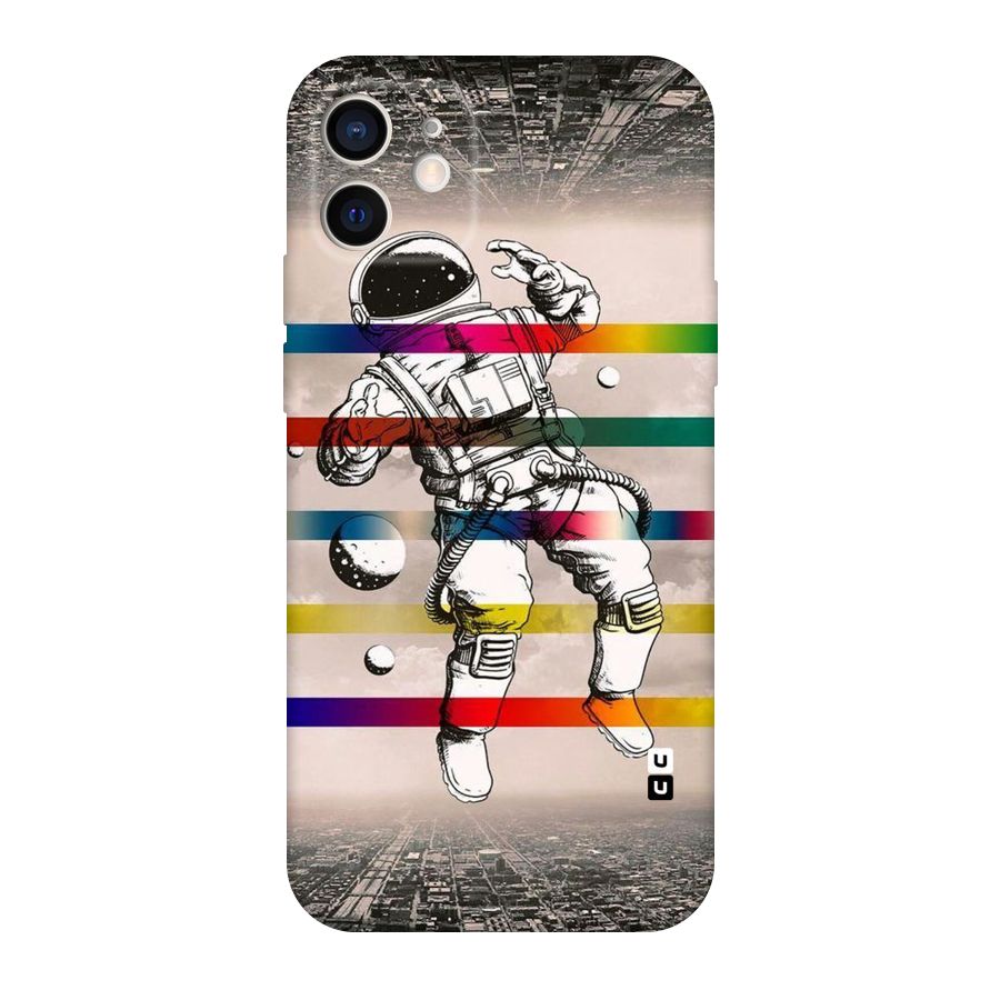 Spaceman Rainbow Stripes Original Polycarbonate Back Case for iPhone 12