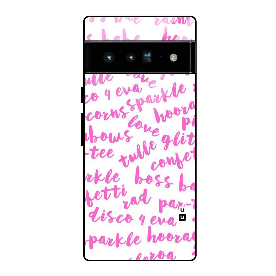Sparkle Love Glass Back Case for Google Pixel 6 Pro