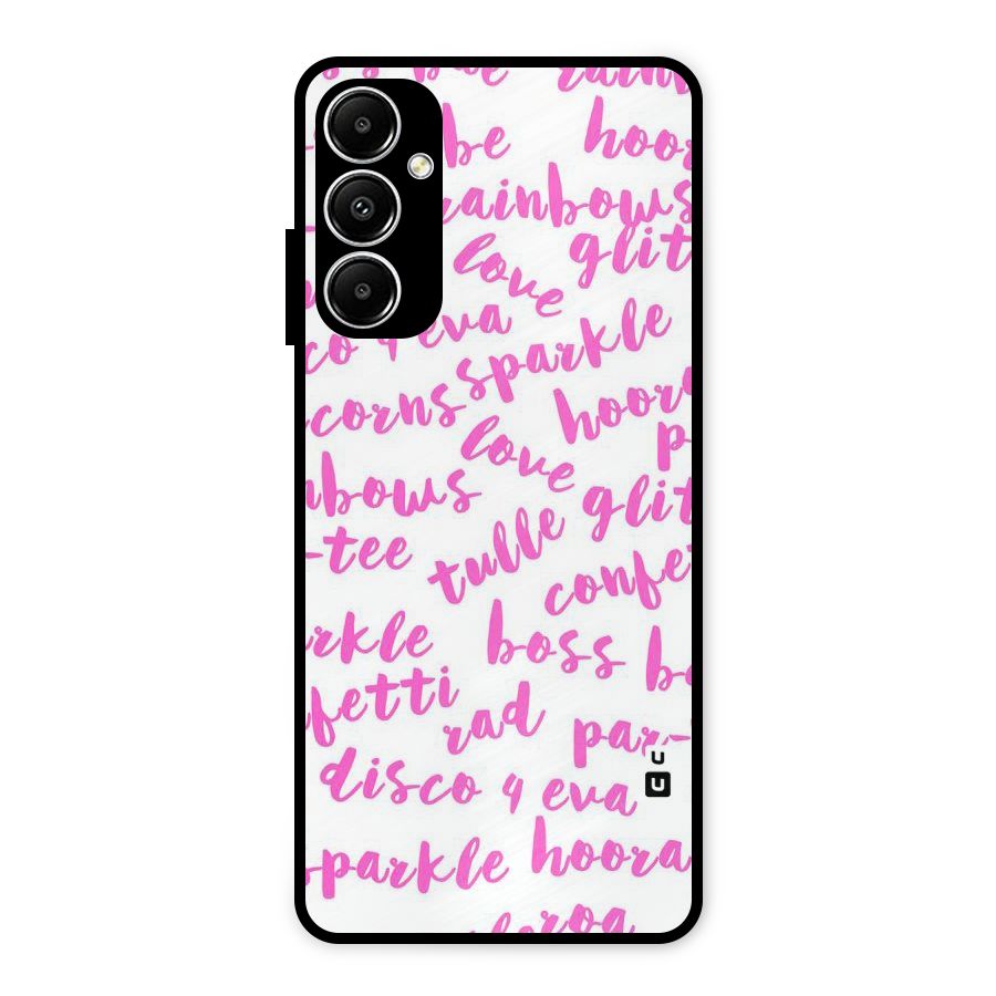 Sparkle Love Metal Back Case for Galaxy A05s