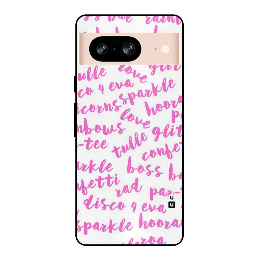 Sparkle Love Metal Back Case for Google Pixel 8