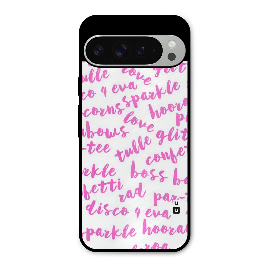 Sparkle Love Metal Back Case for Google Pixel 9 Pro XL