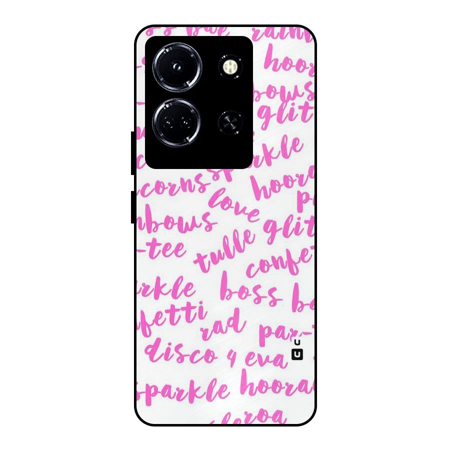 Sparkle Love Metal Back Case for Infinix Note 30 5G