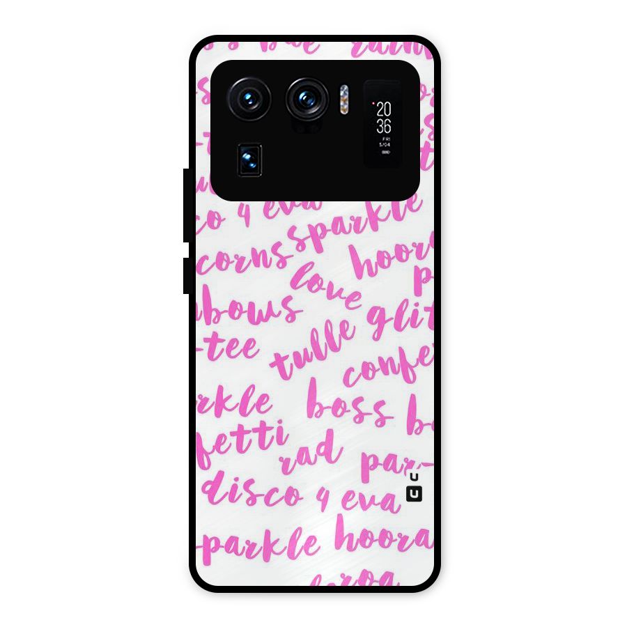 Sparkle Love Metal Back Case for Mi 11 Ultra