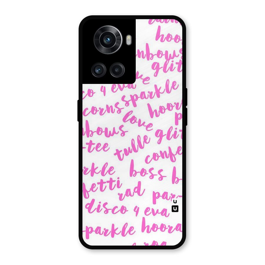 Sparkle Love Metal Back Case for OnePlus 10R