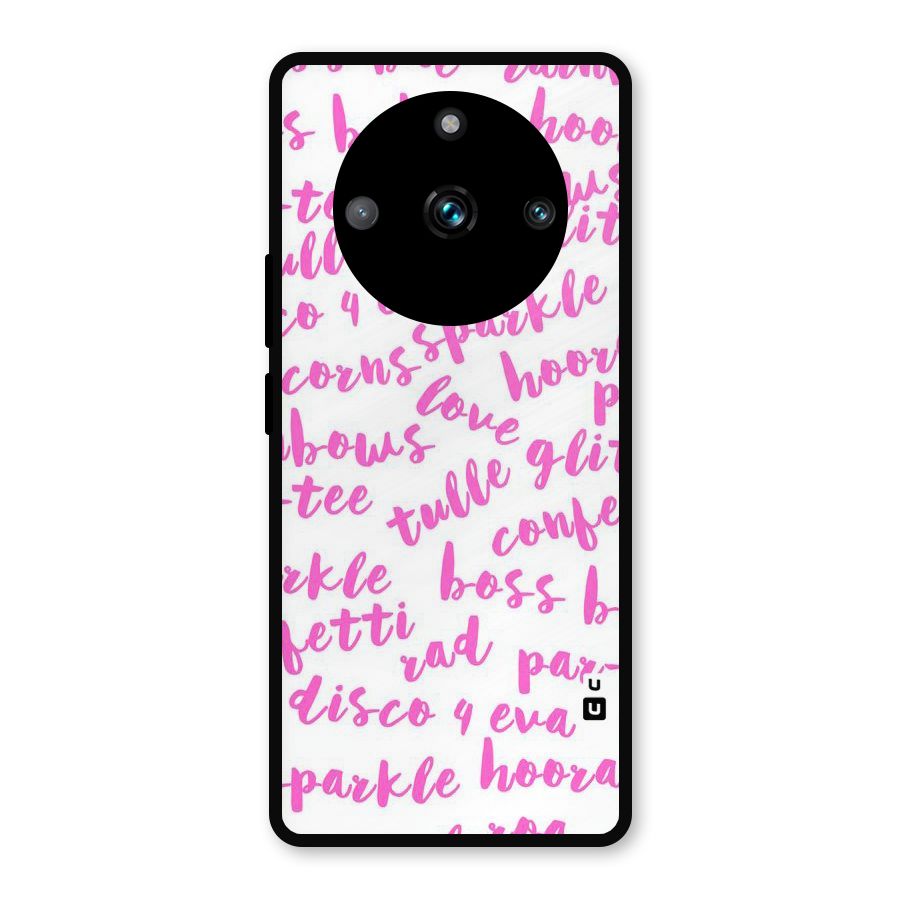 Sparkle Love Metal Back Case for Realme 11 Pro