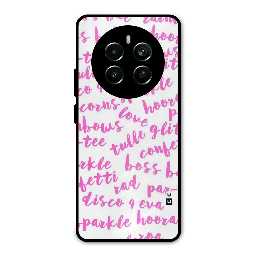 Sparkle Love Metal Back Case for Realme 12 Pro Plus