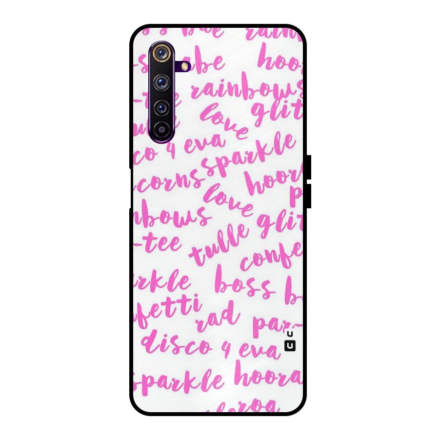 Sparkle Love Metal Back Case for Realme 6 Pro