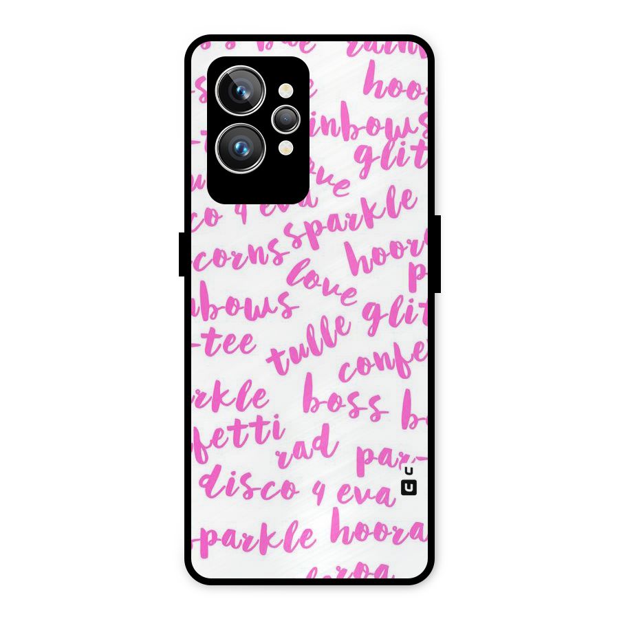 Sparkle Love Metal Back Case for Realme GT2 Pro