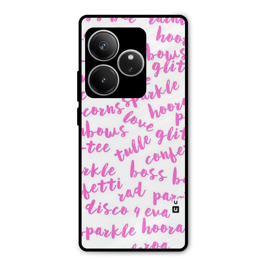 Sparkle Love Metal Back Case for Realme GT 6