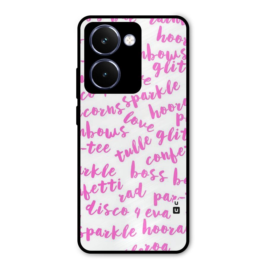 Sparkle Love Metal Back Case for Realme P3 Ultra