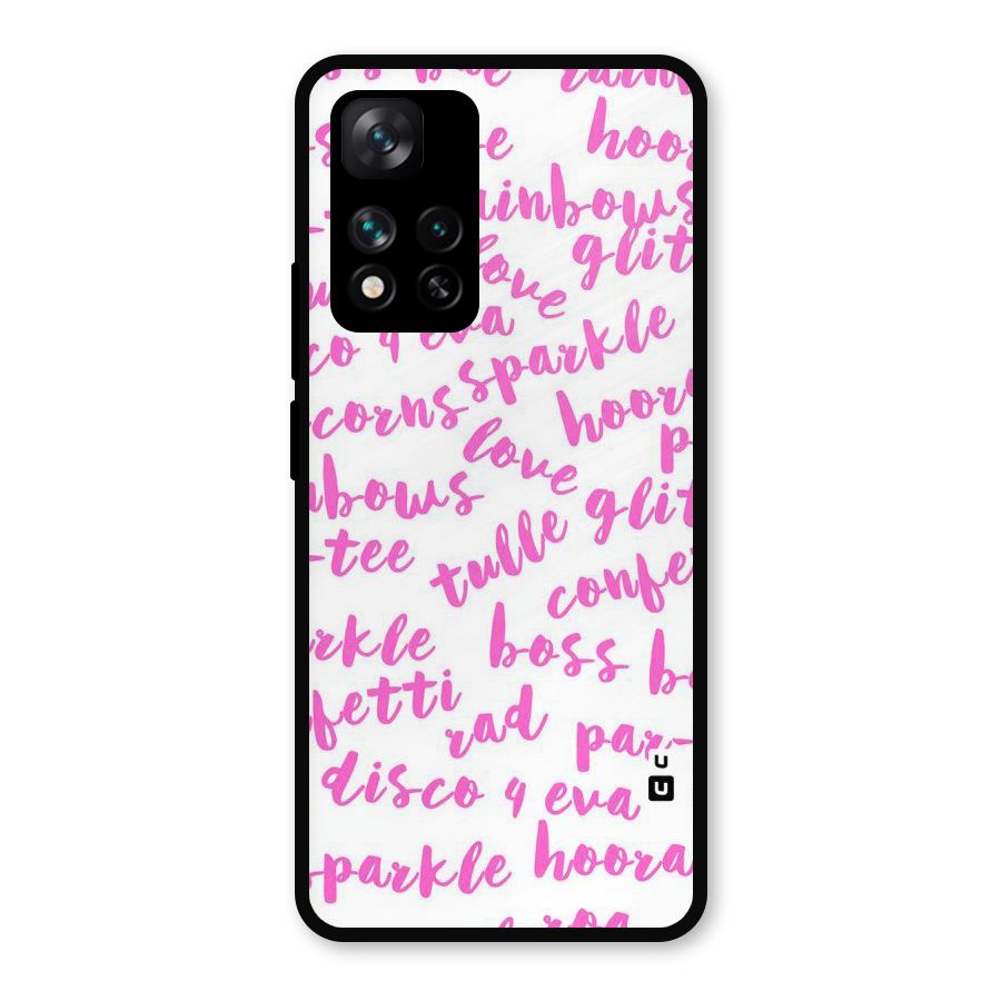 Sparkle Love Metal Back Case for Xiaomi 11i Hypercharge 5G