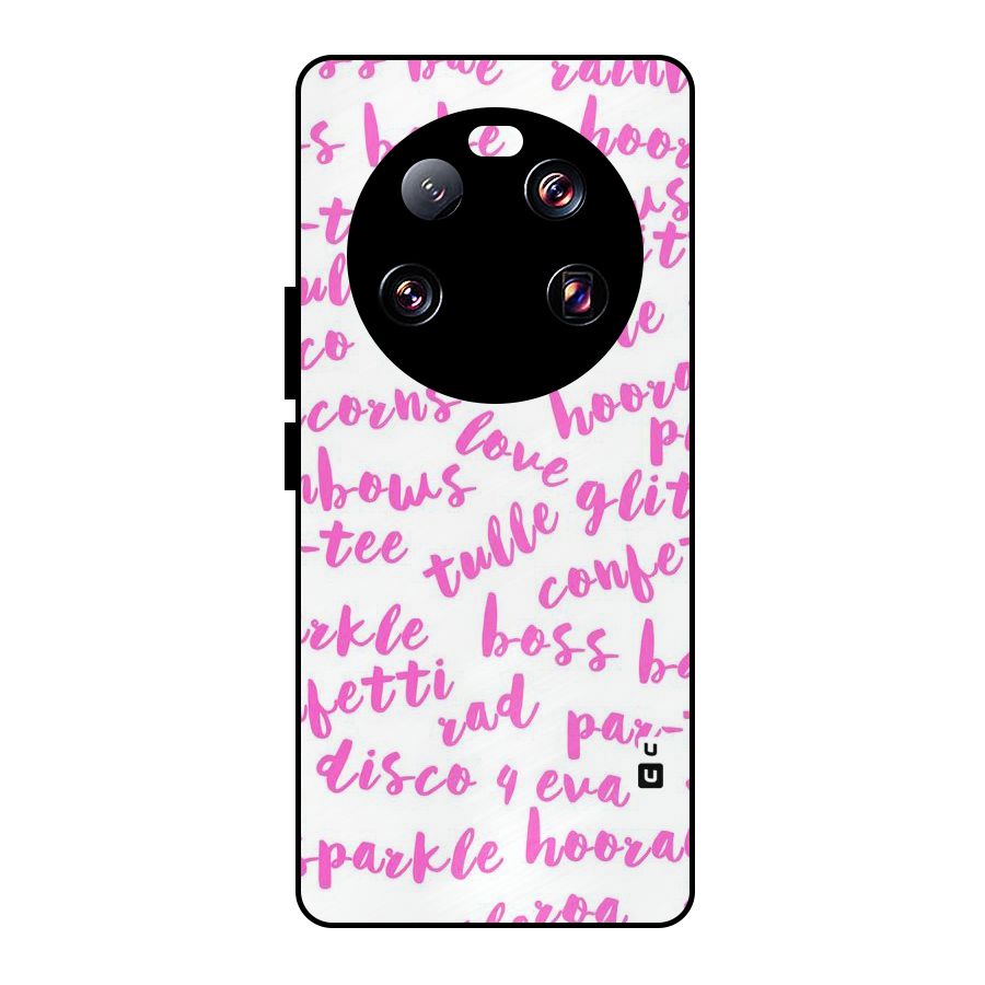 Sparkle Love Metal Back Case for Xiaomi 13 Ultra