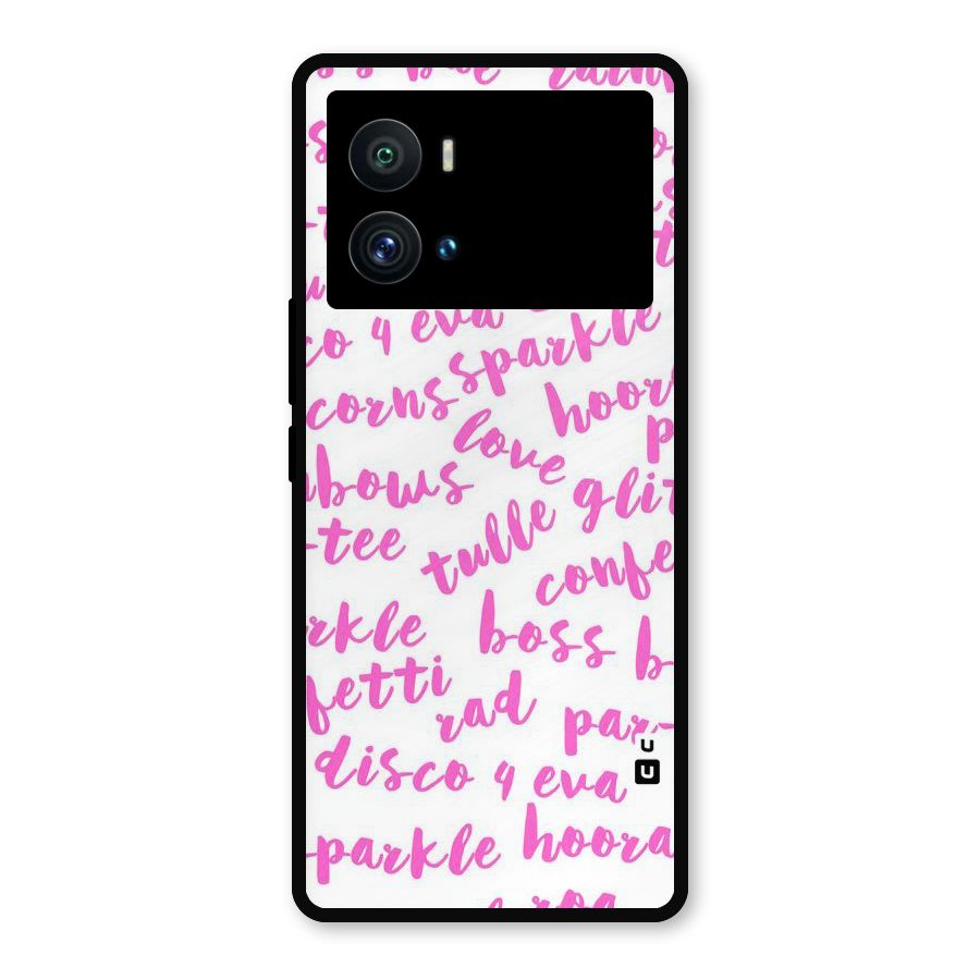 Sparkle Love Metal Back Case for iQOO 9 Pro