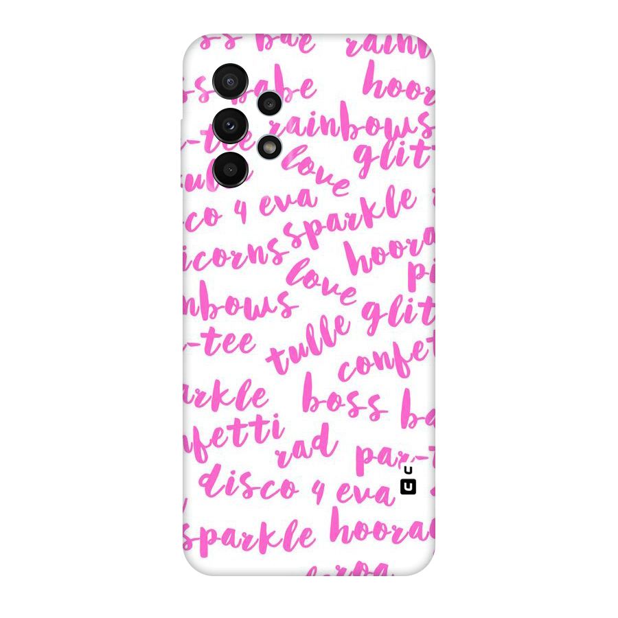 Sparkle Love Original Polycarbonate Back Case for Galaxy A23