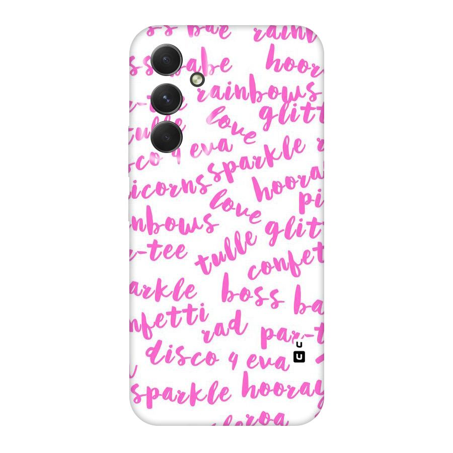 Sparkle Love Original Polycarbonate Back Case for Galaxy A54